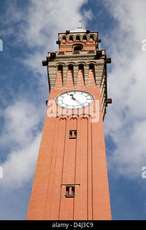 La Joseph Chamberlain Memorial Clock Tower, la Birmingham University, il campus di Edgbaston, Regno Unito Foto Stock