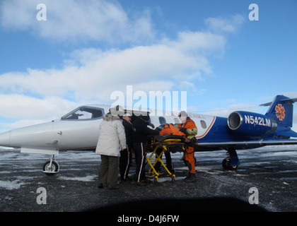 Kodiak HH-65 Dolphin helo medevac Foto Stock