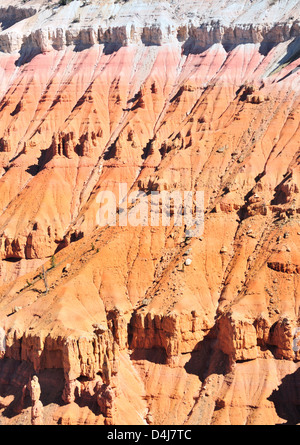 Multicolore di formazioni rocciose in Cedar Breaks National Monument Foto Stock