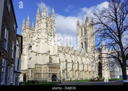 La Cattedrale di Canterbury Kent England Foto Stock