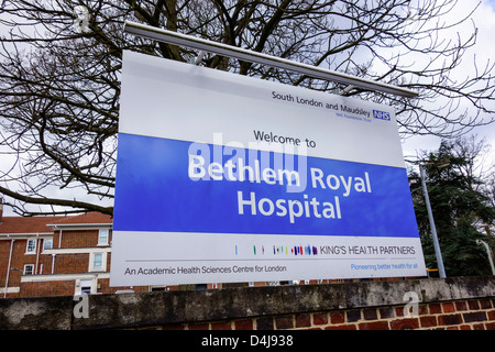 Bethlem Royal Hospital NHS Beckenham Londra. A sud di Londra e Maudsley Trust Foto Stock