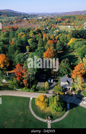 Elk280-1558v Vermont, Bennington, vista dal monumento di battaglia Foto Stock