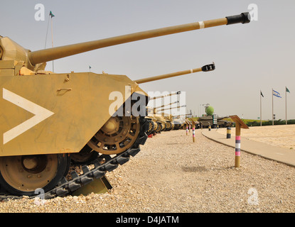 Carri armati Merkava in Latrun corpi corazzati memorial. Israele. Foto Stock