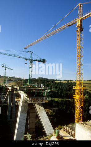 Ponte in costruzione. La Francia. Foto Stock