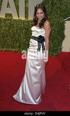 Noi attrice Rosario Dawson arriva a Vanity Fair Oscar Party al tramonto le torri in Los Angeles, CA, Stati Uniti, 22 febbraio 2009. Foto: Hubert Boesl Foto Stock