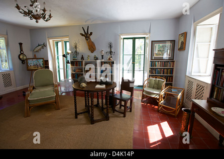 Ernest Hemingway studio di scrittura nella sua casa di Key West Foto Stock