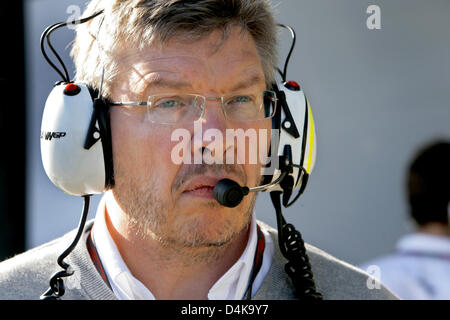 British proprietario del team Brawn GP, Ross Brawn nella foto prima della Formula Uno Gran Premio d'Australia a Melbourne, Australia, 28 marzo 2009. Foto: Jens Buettner Foto Stock