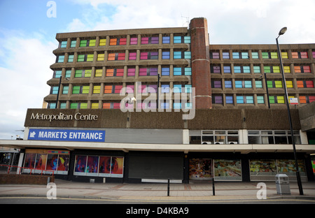 Il centro metropolitano e mercati in Barnsley town center Yorkshire Regno Unito Foto Stock