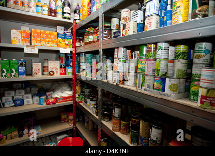 Food Bank in Peckham, Londra Sud gestito dalla carità Trussell fiducia Foto Stock