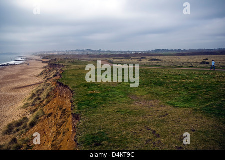 Testa Hengistbury riserva naturale vicino a Christchurch, Dorset, Regno Unito Foto Stock