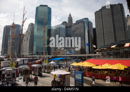 South Street Seaport, Pier 17 New York Foto Stock