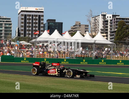 Melbourne, Australia. Il 15 marzo 2013. GP di Formula 1, Australia in Melborne 15.03.2013, Kimi Raikkonen, Team Lotus F1 Foto Stock