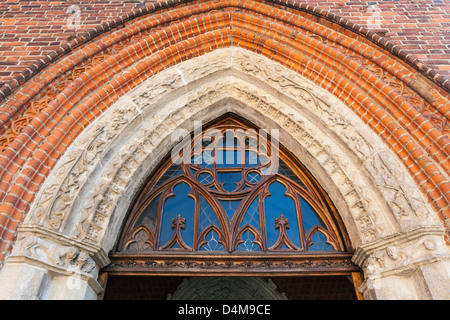 Cattedrale di Frombork, portale di Warmia, Polonia Foto Stock