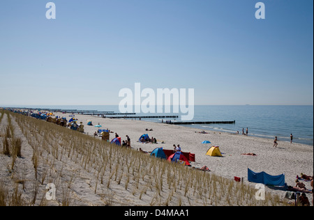 Graal-Mueritz, Germania, il Mar Baltico beach Foto Stock