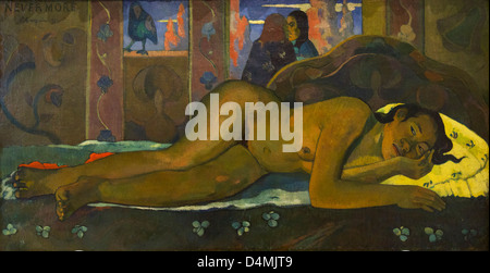 Nevermore da Paul Gauguin, 1897, Courtauld Institute of Art, Somerset House, Londra, Inghilterra, UK, Regno Unito Foto Stock
