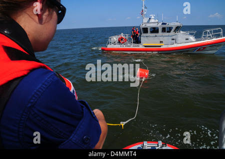 Stazione Grand Isle due-barca allenamento Foto Stock