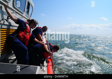 Stazione Grand Isle due-barca allenamento Foto Stock