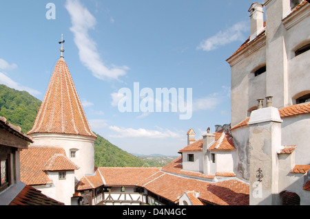 Castello di Bran (Castelul Bran) - Conteggio Castello di Dracula, Braşov, Valacchia, Romania Foto Stock