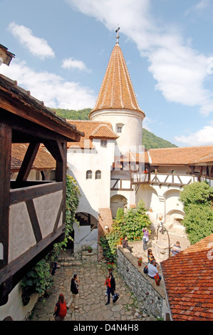 Castello di Bran (Castelul Bran) - Conteggio Castello di Dracula, Braşov, Valacchia, Romania Foto Stock