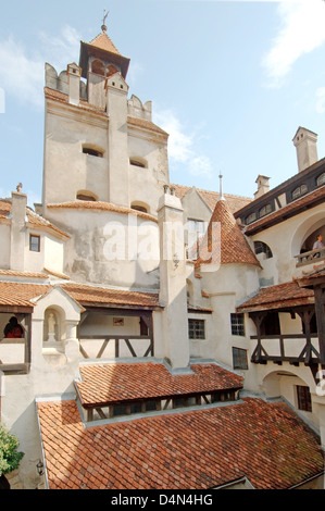 Castello di Bran (Castelul Bran) - Conteggio Castello di Dracula, Braşov, Valacchia, Romania Foto Stock