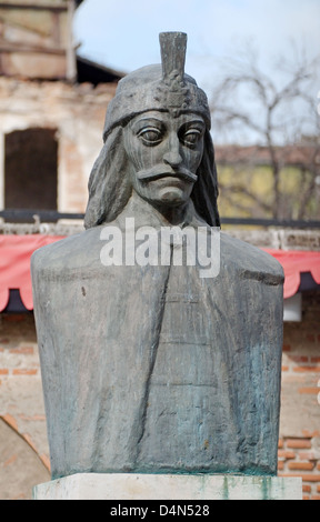 Statua di Vlad (Dracula) Bucarest, Romania, Europa Foto Stock