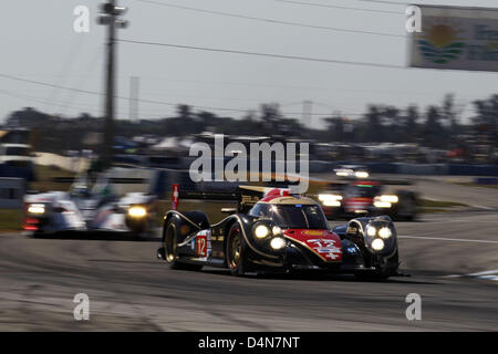 Marzo 16, 2013 - Sebring, Florida, Stati Uniti - ALMS Round 1 12 Ore Sebring,Sebring,FL, 13-16 marzo 2013, Nicolas Prost, Nick Heidfeld, Neel Jani, Rebellion Racing Lola B12/60 Toyota (credito Immagine: © Ron Bijlsma/ZUMAPRESS.com) Foto Stock