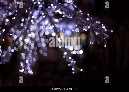 Sfocati luci di Natale Foto Stock