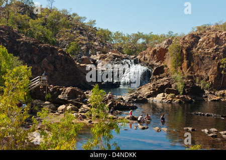 Tomaia Edith Falls, Nitmiluk National Park, il Territorio del Nord, l'Australia