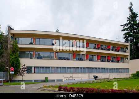 Wroclaw, Polonia, house 31 da Hans Scharoun nella Werkbundsiedlung Wroclaw Foto Stock