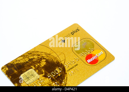 Cashplus pre-pay gold credit carta di debito Foto Stock