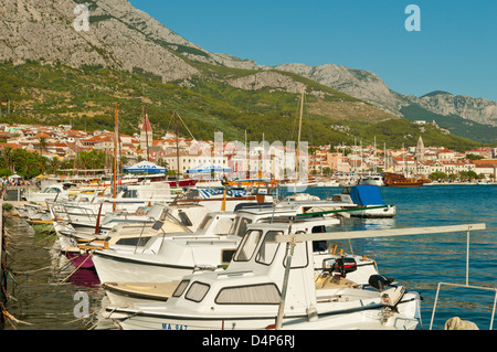 Porto di Makarska, Croazia Foto Stock