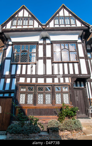 Una vecchia casa di legno nella segale, East Sussex Foto Stock