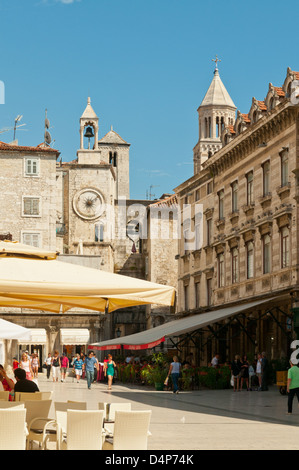 Piazza del Popolo, Split, Croazia Foto Stock