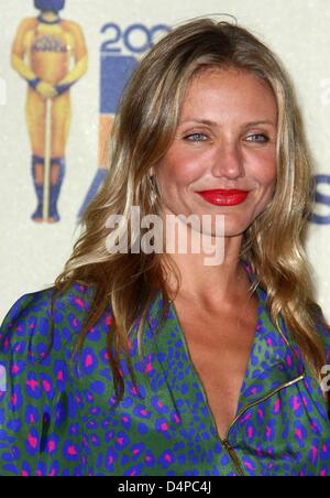 L'attrice Cameron Diaz pone in sala stampa al 2009 MTV Movie Awards a Anfiteatro di Gibson in città universale, Los Angeles, Stati Uniti d'America, 31 maggio 2009. Foto: Hubert Boesl Foto Stock