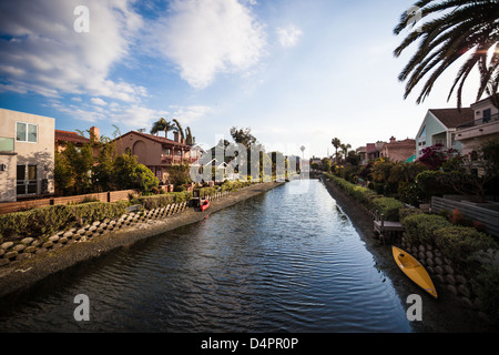 Canali di venezia, Los Angeles, California, Stati Uniti d'America Foto Stock