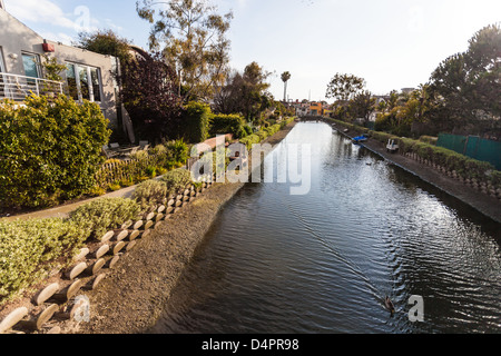 Canali di venezia, Los Angeles, California, Stati Uniti d'America Foto Stock
