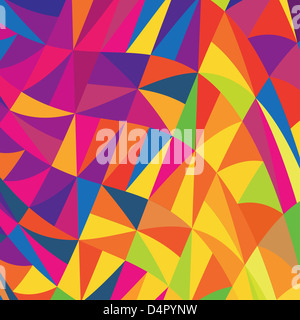 Multi-colore sfondo triangoli. Foto Stock