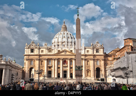 La Basilica di San Pietro in Roma, Italia Foto Stock