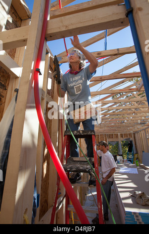 Ricostruzione Home per l'uragano Katrina vittima Foto Stock