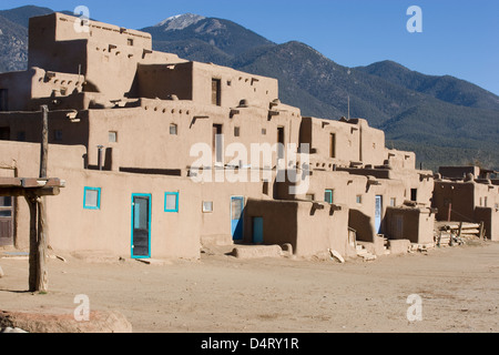 Taos Pueblo:/North House Foto Stock
