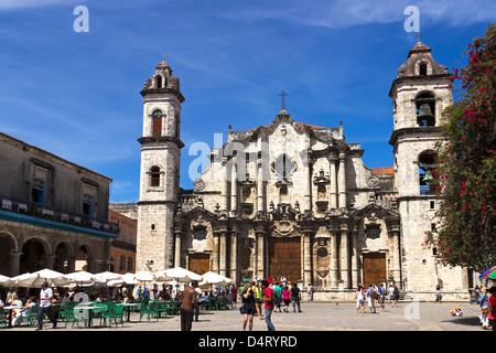 Catedral de San Cristóbal Plaza de la Catedral Havana Cuba Foto Stock
