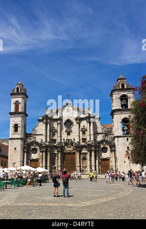 Catedral de San Cristóbal Plaza de la Catedral Havana Cuba Foto Stock