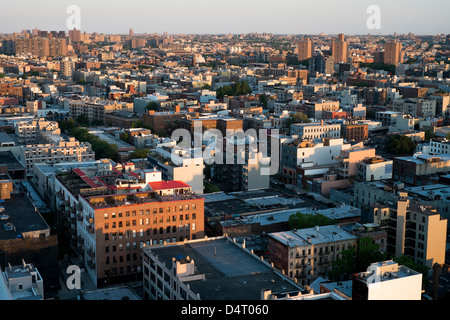 Antenna vista panoramica da Williamsburg, Brooklin, New York Foto Stock