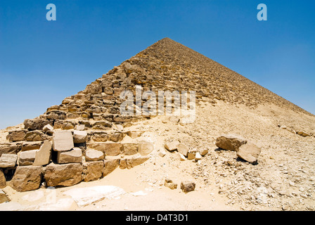 La Piramide Rossa a Dashur, Senefru o Snefru piramide, Il Cairo, Egitto. Foto Stock