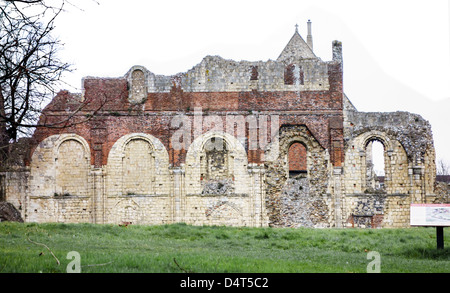 St Augustines rovine dell'Abbazia di Canterbury Kent England Foto Stock