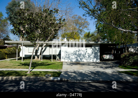 Caso di studio casa degli anni sessanta a metà secolo architettura moderna in West Los Angeles Foto Stock