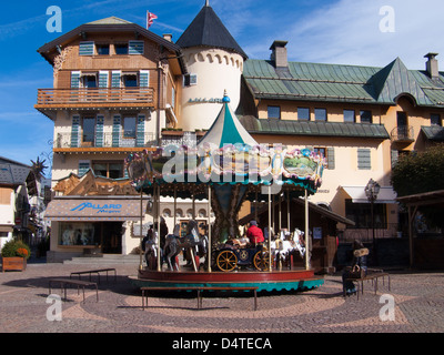 Megeve,Haute Savoie, Francia Foto Stock