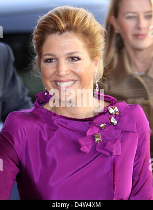 Crown Princess Maxima assiste l annuale Il Principe Claus cerimonia di premiazione 2009 ad Amsterdam in Olanda, 16 dicembre 2009. Foto: Patrick van Katwijk Foto Stock