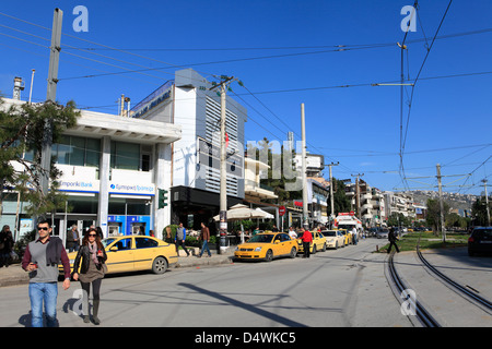 Grecia Atene Attica glyfada una scena di strada Foto Stock