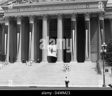 Fotografia del 4 luglio cerimonie presso gli archivi nazionali, 1973 Foto Stock